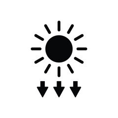 sun icon vector. weather icon Symbol illustration logo