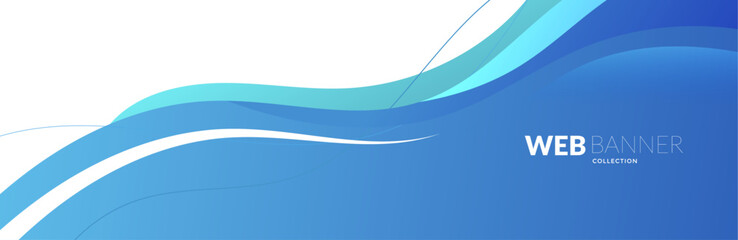 abstract blue wave background