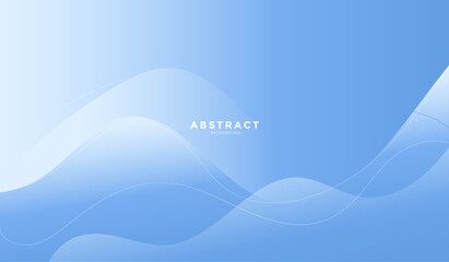 Abstract blue wave background, Abstract blue Banner background with lines