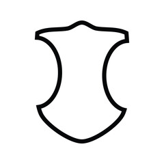 Badge Icon. Vintage label and badge illustration. Security shield symbol.