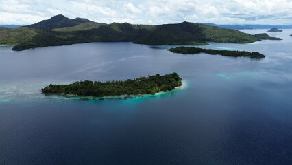 Obraz premium View of Manyaifun island in Raja Ampat, West Papua, Indonesia
