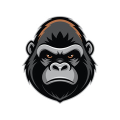 Fototapeta premium Gorilla head vector artwork illustration