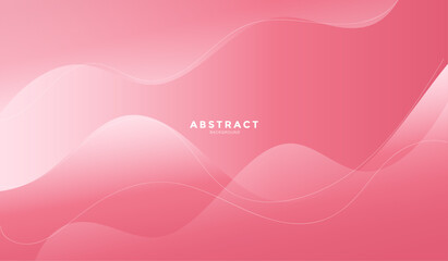 Abstract pink background with wave