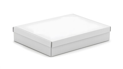 Naklejka premium Blank White Cardboard Box Packaging Mockup