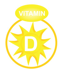 Vitamin D icon. vector illustration