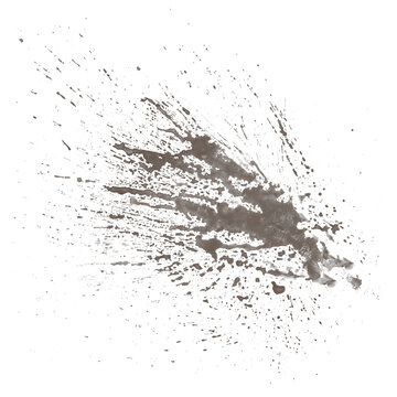 Dirty Mud Splatter Splash &ndash; PNG on Transparent Background