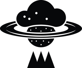 atmosphere vector icon.Air pollution line icon, vector graphics, editable stroke icon, eps .