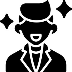 Man fashion model icon