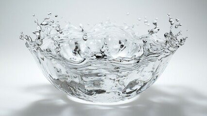 water splash isolated on black