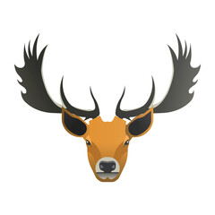 deer head vector