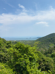 Sunset rock viewpoint in Kep national park, Southern Cambodia