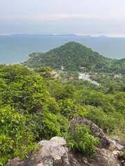 Sunset rock viewpoint in Kep national park, Southern Cambodia