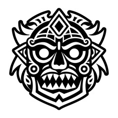 Mexican mask icon in filled style