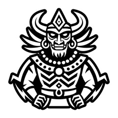 Fototapeta premium A glyph style icon of patecatl
