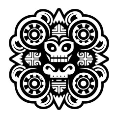 Tezcatlipocas hills icon in filled style