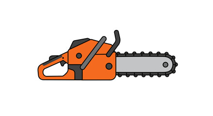 Fototapeta premium Chainsaw isolated on transparent background