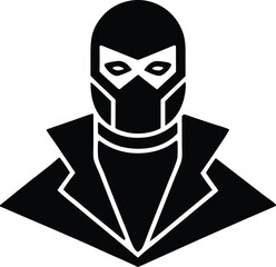 man with mask vector icon.Air pollution line icon, vector graphics, editable stroke icon, eps .