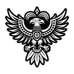 Fototapeta premium Quetzal bird icon in filled style