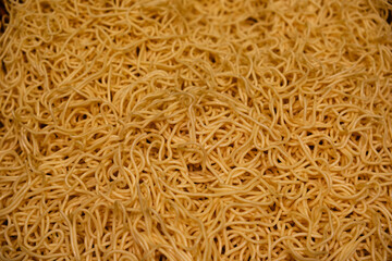 pile of yellow Alkaline noodles