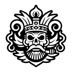 Obraz premium A filled style icon of warrior