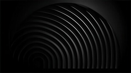 Obraz premium Dark, concentric, arched design.