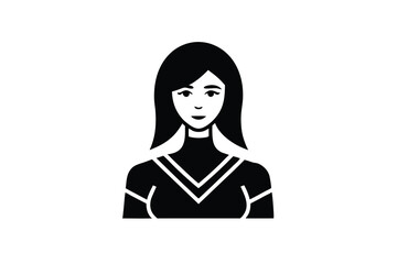 Woman silhouette icon profile avatar female person