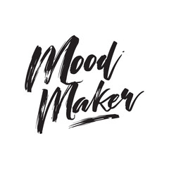 Stylish calligraphy text logo Mood Maker