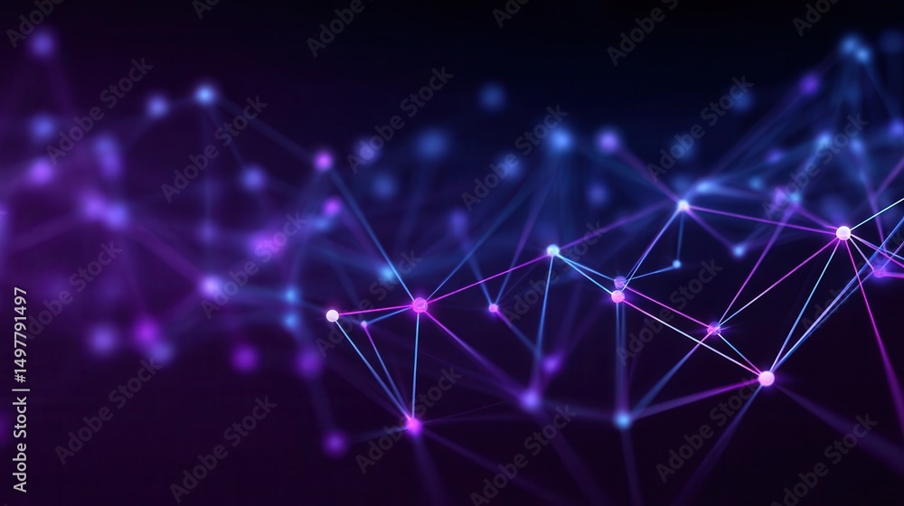 Poster abstract illustration of interconnected points and lines.