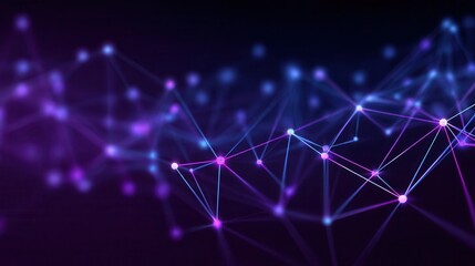 Obraz premium Abstract illustration of interconnected points and lines.