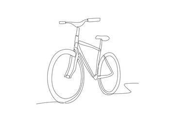 World bicycle day concept one-line drawing