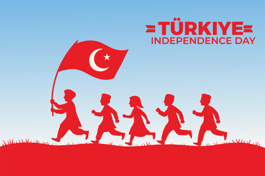 Turkish Children Celebrating Independence Day
