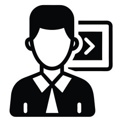 Software Developer element isolated web application on white background