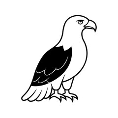 Vector illustration of bald Eagle.