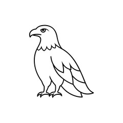 Vector illustration of bald Eagle.