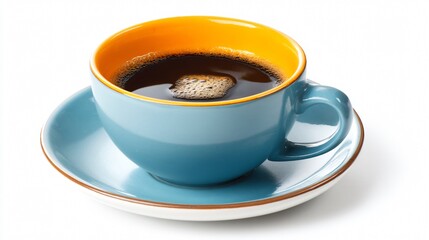 Obraz premium Professional Cup of Coffee Isolated on White Background for Marketing