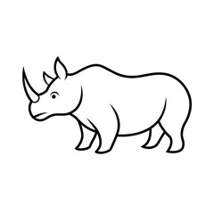 rhinoceros vector silhouette