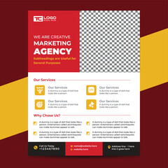 Digital marketing agency business promotion social media post template