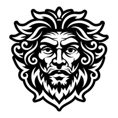 Fototapeta premium A filled style icon depicting caravaggio tattoo