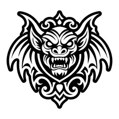 Obraz premium A filled style icon depicting gargoyle statue