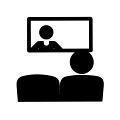 Minimalist person silhouette vector icon design, clean cutout, transparent background