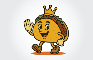 Tacos Mascot Cartoon character Template
