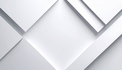 Geometric White Abstract Minimalist Shapes