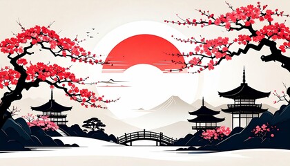 Sakura Temples A Japanese Spring Dreamscape