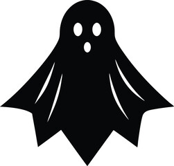 ghost vector icon. Collection of halloween silhouettes icon.