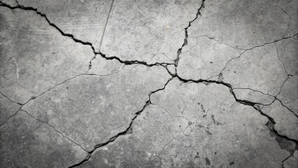 Obraz premium Grunge Texture Gray Cracked Concrete Surface with Black Effect
