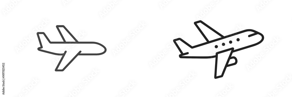 Poster detailed sketches of aircraft illustrating different designs and viewpoints focusing on aviation