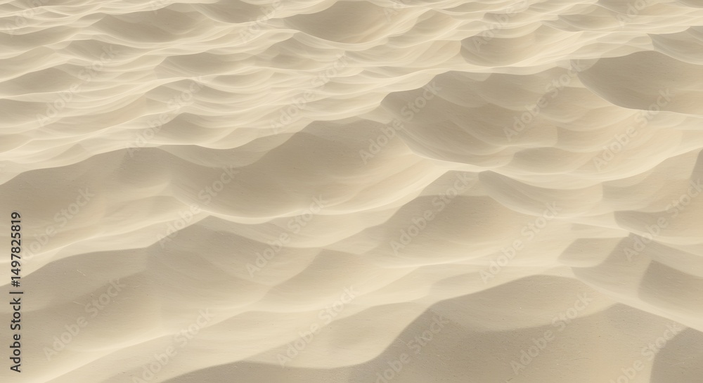 Aufkleber textured sand dunes abstract close-up of desert landscape, showing undulating patterns and subtle va