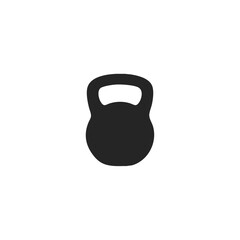 Kettlebell icon logo flat vector design