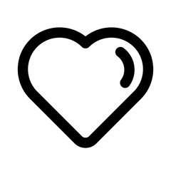 Heart Icon A Simple, Bold Graphic Design Element