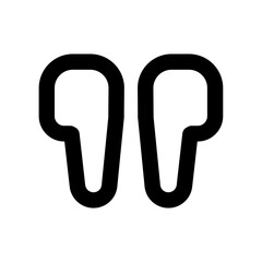 Double Quotes Icon Design, Graphic Element, Text Symbol, Typography, Citation Marks